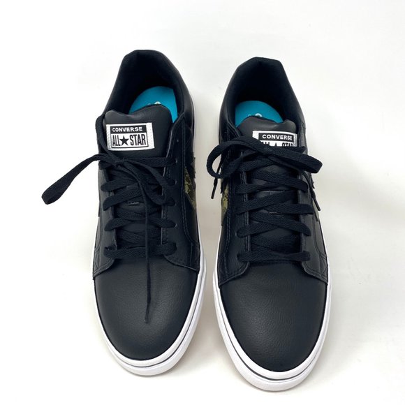 Converse Men's Size 11 170124F El Distrito 2.0 Faux Leather Black Camo Sneakers - Picture 6 of 10